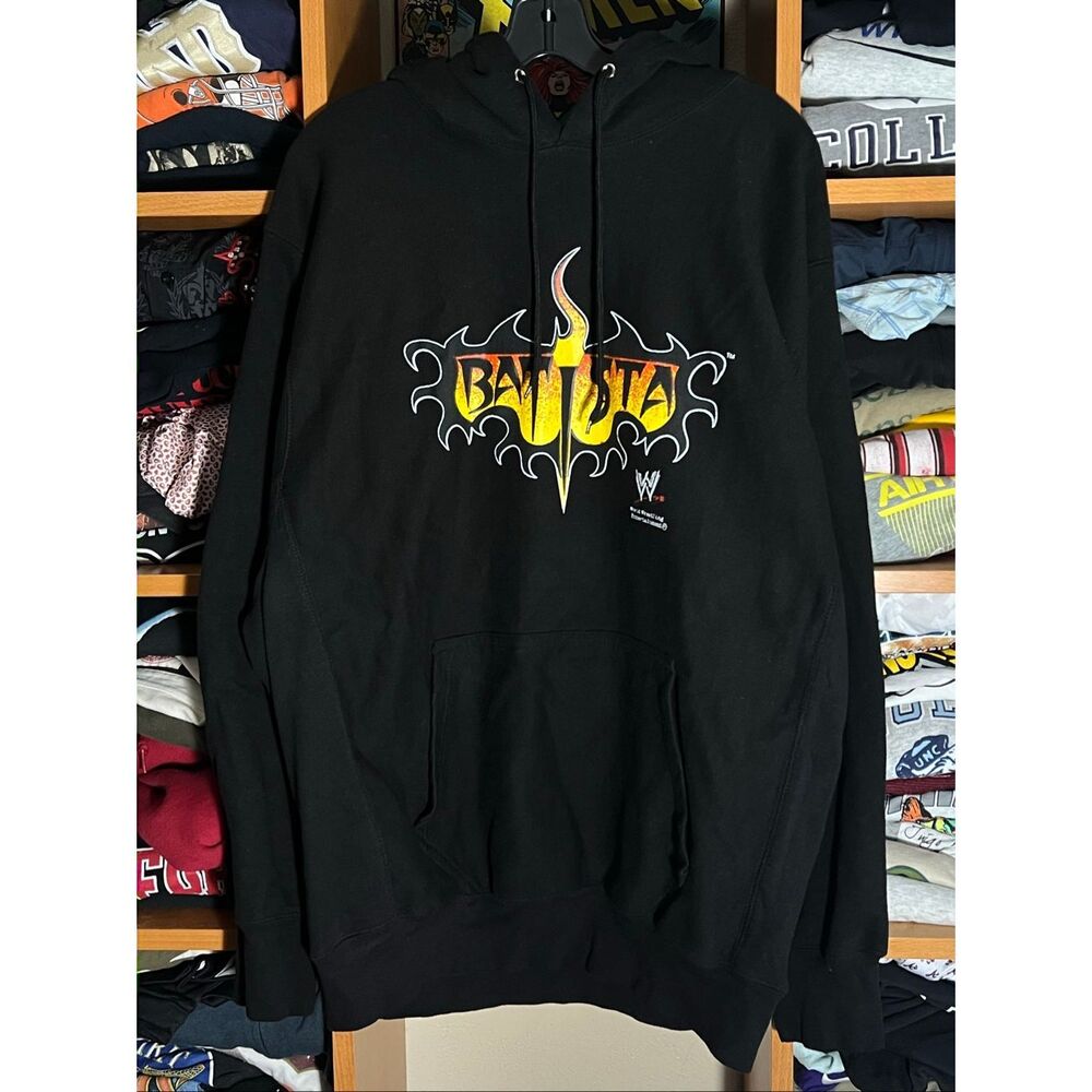 Vintage Steve and Barrys WWE Dave Batista The Animal Heavyweight Hoodie XL